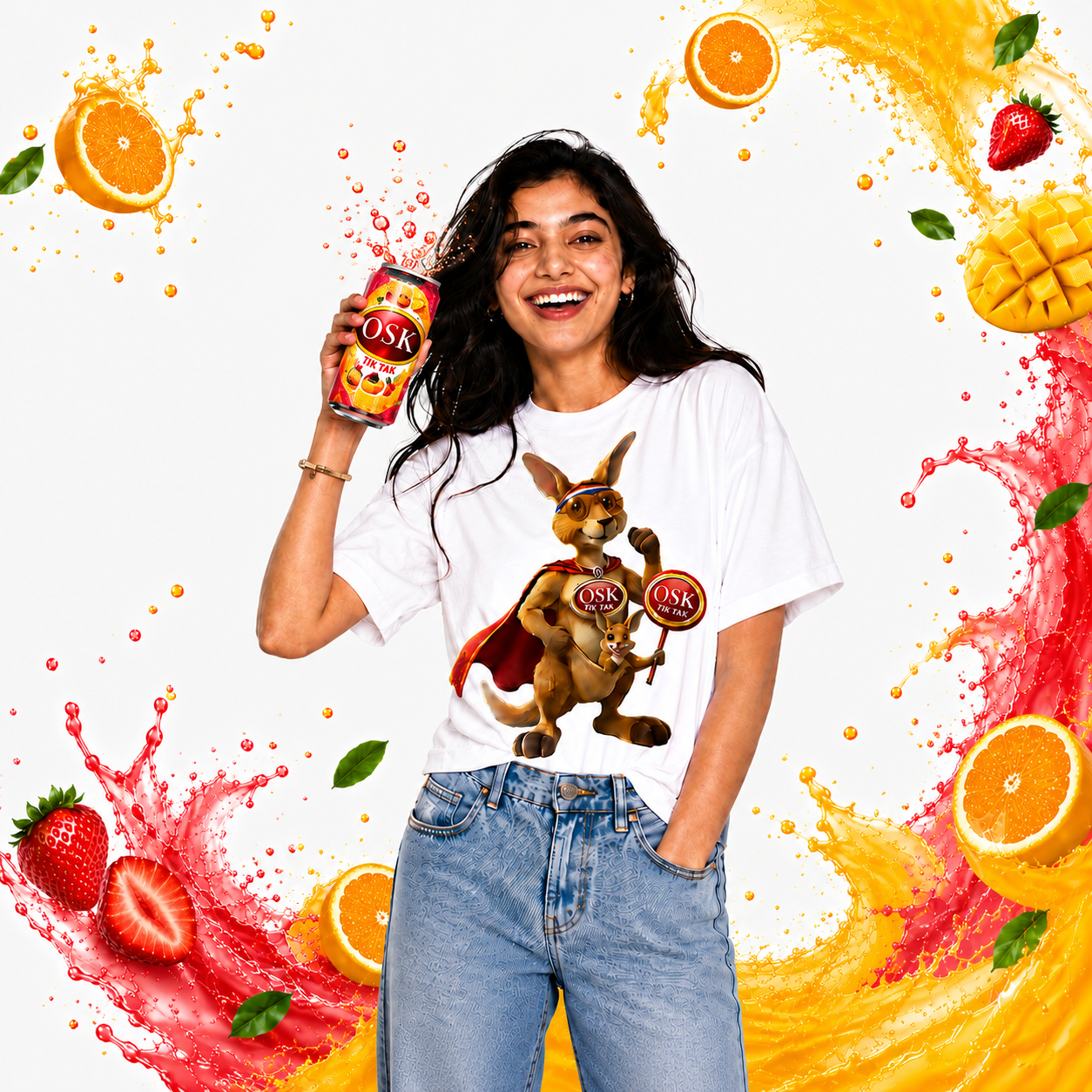 OSK Tik Tak - Woman holding Tik Tak beverage